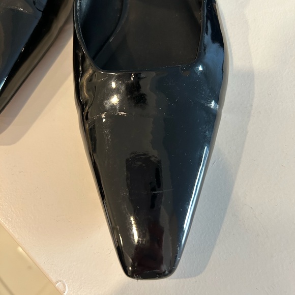 OAK + FORT black patent pointed toe flats - Picture 6 of 8